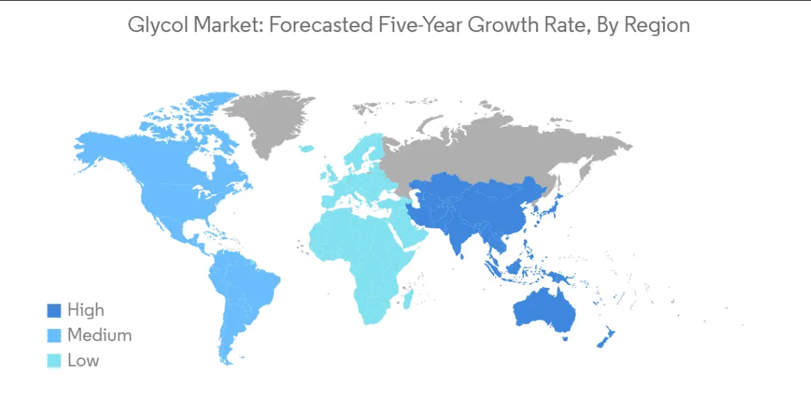 Market Analysis of Glycol Market: Forecasted Growth Rate by Region